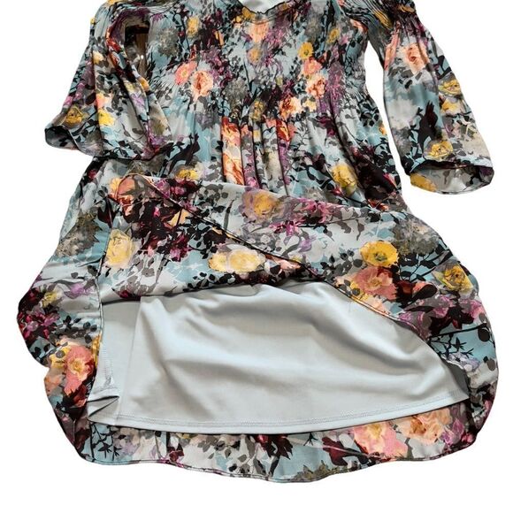 Spense Multicolored Bell Sleeve Dress Sz 6 - Picture 8 of 15